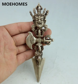 стари религиозни предмети-Буда магическо оръжие Ваджра Дордже Кингконг будистки ритуален апарат,Декоративни метални занаяти
