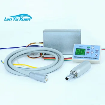 Стоматологични единица резервни части клиника вграден тип електрически микромотор за 1: 5 скорост увеличаване червен пръстен оптичен наконечник