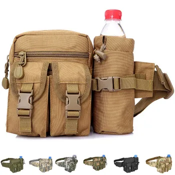 Тактическа военна армия талия чанта найлон водоустойчив мъжки Fanny пакет туризъм на открито къмпинг рамо скитник колан спортни гърдите чанти