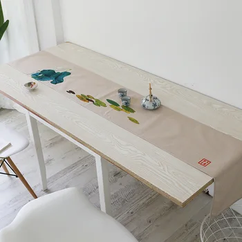 Традиционен китайски мастило стил таблица бегач модерна мебел памучен плат маса кърпа безплатна доставка