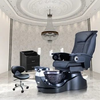 Търговия на едро евтини модерни луксозни красота нокти салон мебели Pipeless Whirlpool освобождаване помпа крак Спа масаж педикюр стол