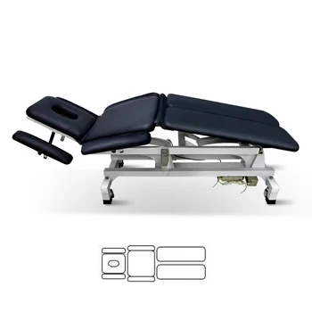 Търговия на едро електрически регулируема хиропрактика масаж маса осем раздел Chiropractic рехабилитация легло