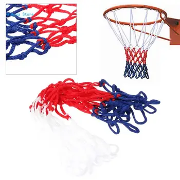 Универсален 5mm червен бял син баскетбол мрежа найлон обръч гол за джанта мрежа
