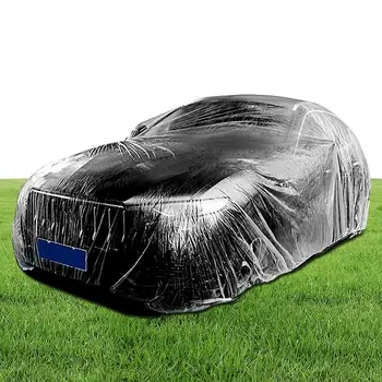 Универсално покритие за кола Водоустойчиво прозрачно облекло за кола Прахоустойчиво пълно външно покритие Гладко вътрешно и външно устройство за защита на автомобила Сгъстяване