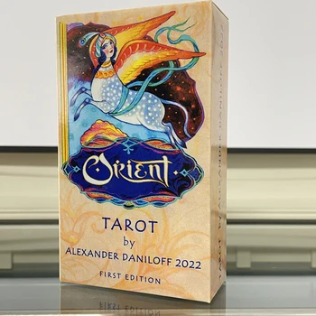 Уникално Таро 12x7cm Английски карти игра руни гадаене мистериозна търговия прогнози палубата Таро