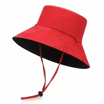 Унисекс кофа шапка усмивка бродерия жени памук кадифе двустранен Боб хип-хоп шапка четири сезона Панама Бийч риболов слънце шапка