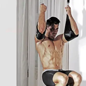 Фитнес AB прашка ремъци окачване колан за издърпайте нагоре бар тежкотоварни мускулни обучение висящи крак Начало Фитнес упражнения Оборудване за упражнения