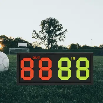 Футбол футбол ръчно заместване борда карта в водоустойчив показва на