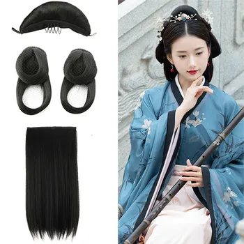 хан династия жени косплей принцеса аксесоари за коса комплект антична фотография филм телевизия игра фея коса карнавал обличане