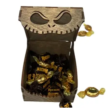 Хелоуин Благосклонност кутии Ghost Хелоуин контейнер Goodie подаръчни кутии Призрачен Хелоуин парти декорации Преносима кутия за бонбони