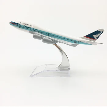 Хонг Конг Cathay Pacific Boeing 747 самолет 16CM метална сплав diecast 1: 400 самолет модел играчки за деца самолет модел