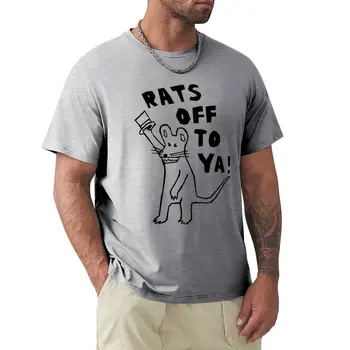 хумор модна тениска Плъхове Off To Ya! 2 тениска животински щампа риза за момчета реколта дрехи о-деколте тениски мъжки висок тениска