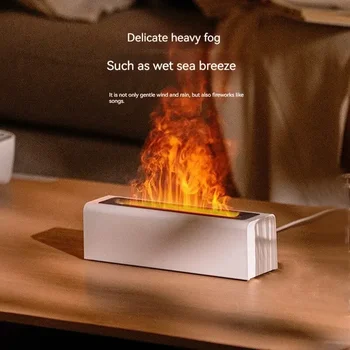 Цветна симулация пламък дифузьор USB Plug-in аромат офис дома пламък овлажняване дифузьор дифузьор дифузьор
