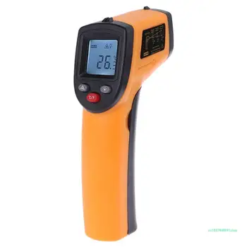 Цифров термометър безконтактен LCD Температура -50~380°