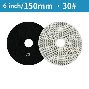  Части за електроинструменти Подложка за полиране 1pc 6 инчови диамантени дискове Подложки за шлайфане Полиране на електрически инструменти Полиране Подложка за полиране 150mm