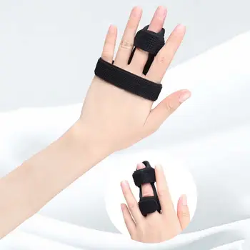 Черен пръст навяхвания нараняване чук пръст спортни травми пръст имобилайзер пръст подкрепа чук скоба пръст шини шини скоба