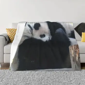 японски Xiangxiang панда одеяло топло уютно декоративно легло хвърлят одеяла за легла пътуване къмпинг