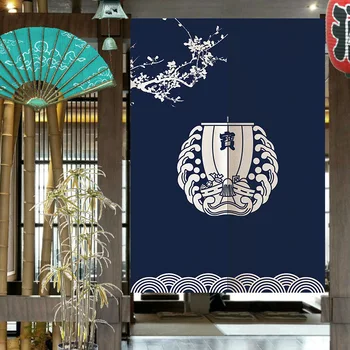 японски стил кораб вълни бельо врата завеса хол дял Фън Шуй завеси кухня декор Noren висящи половин завеса